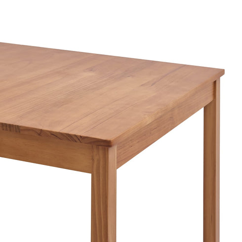 Maison Madeleine -  9 Piece Dining Set Pinewood Honey Brown